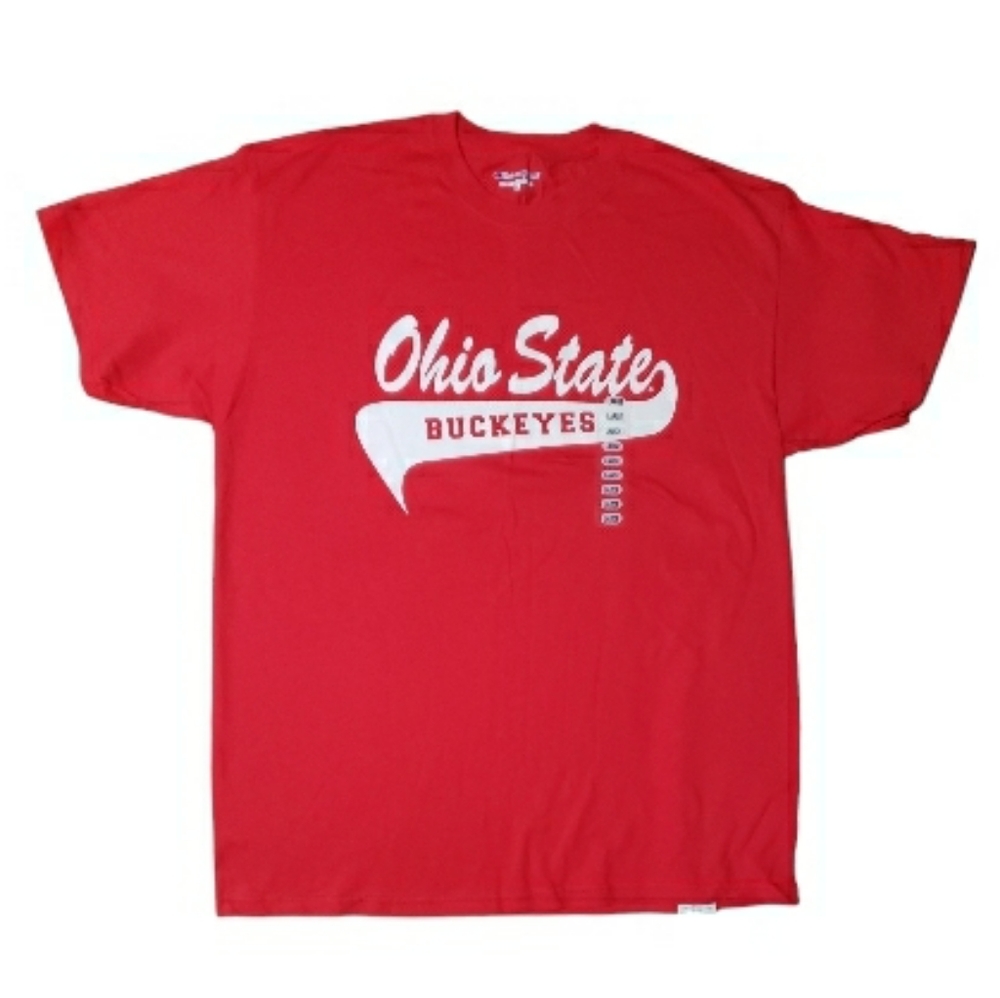 Champion Ohio State University Buckeyes T Shirt Red Men's Size Large